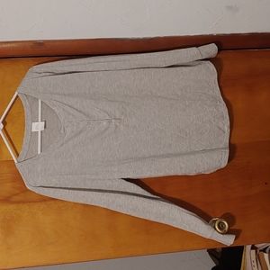 Stars Above Henley Heather Grey Pajama Top